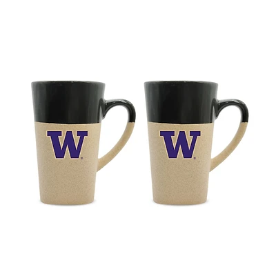 Washington Huskies 16oz. Two-Pack Ceramic Mug Set
