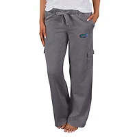 Women's Concepts Sport Charcoal Florida Trackside Wide Leg Cargo Pants