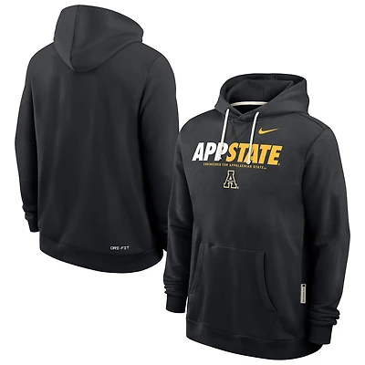 Men's Nike Black Appalachian State Mountaineers 2025 Sideline Dri-FIT Hoodie