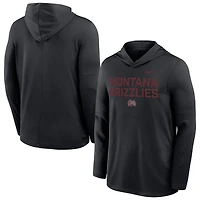Men's Nike  Black Montana Grizzlies Sideline Dri-FIT Lightweight Hooded Top