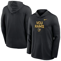 Men's Nike  Black VCU Rams Sideline Dri-FIT Lightweight Hooded Top