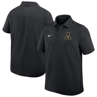 Men's Nike Black Appalachian State Mountaineers 2025 Sideline Dri-FIT Polo