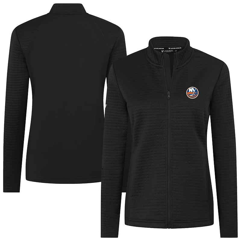 Women's Levelwear  Black New York Islanders Tailgate Full-Zip Jacket