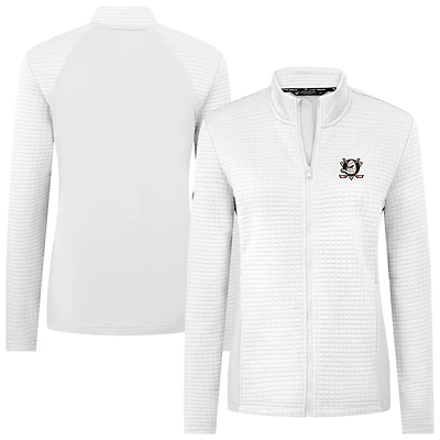 Women's Levelwear  White Anaheim Ducks Tailgate Full-Zip Jacket