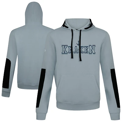 Men's Levelwear  Gray Seattle Kraken Bombay Journey Pullover Hoodie