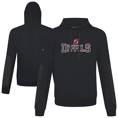 Men's Levelwear  Black New Jersey Devils Bombay Journey Pullover Hoodie