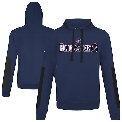 Men's Levelwear  Navy Columbus Blue Jackets Bombay Journey Pullover Hoodie