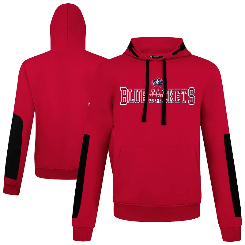 Men's Levelwear  Red Columbus Blue Jackets Bombay Journey Pullover Hoodie