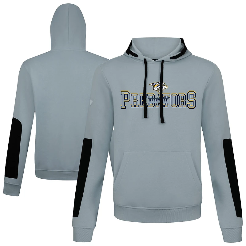 Men's Levelwear  Gray Nashville Predators Bombay Journey Pullover Hoodie