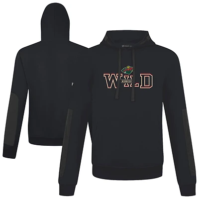 Men's Levelwear  Black Minnesota Wild Bombay Journey Pullover Hoodie