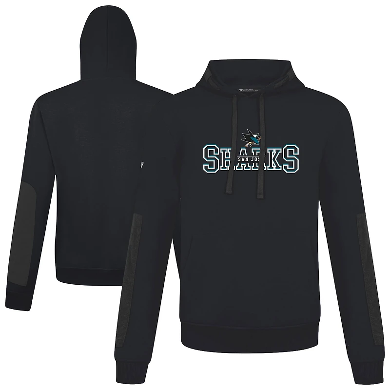 Men's Levelwear Black San Jose Sharks Bombay Journey Pullover Hoodie