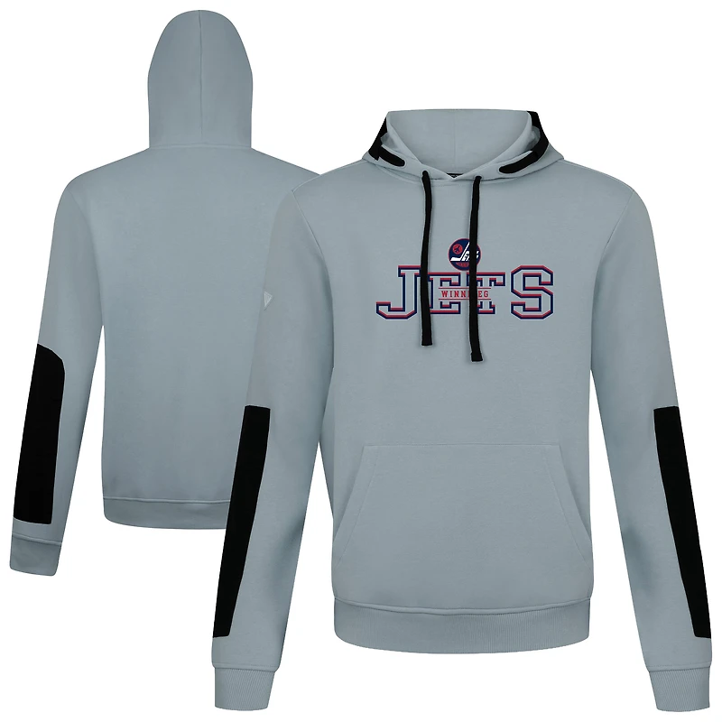 Men's Levelwear  Gray Winnipeg Jets Bombay Journey Pullover Hoodie
