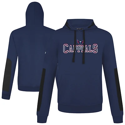 Men's Levelwear  Navy Washington Capitals Bombay Journey Pullover Hoodie