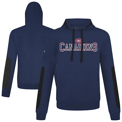 Men's Levelwear  Navy Montreal Canadiens Bombay Journey Pullover Hoodie