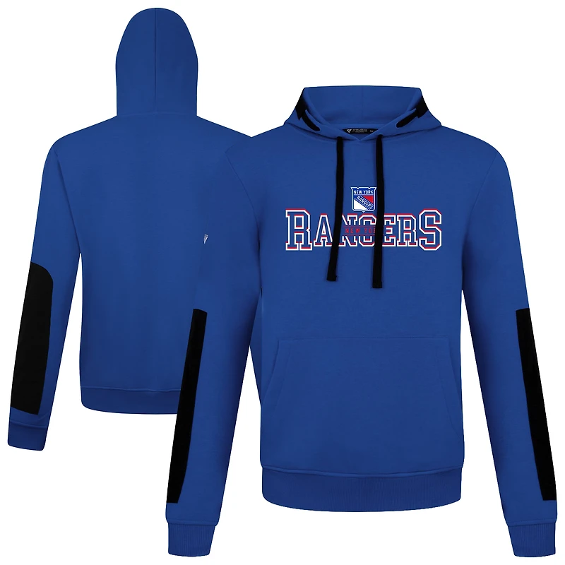 Men's Levelwear  Blue New York Rangers Bombay Journey Pullover Hoodie