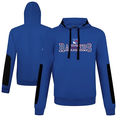 Men's Levelwear  Blue New York Rangers Bombay Journey Pullover Hoodie