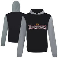 Men's Levelwear  Black/Gray Chicago Blackhawks Ultimate Journey Pullover Hoodie