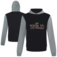 Men's Levelwear  Black/Gray Minnesota Wild Ultimate Journey Pullover Hoodie
