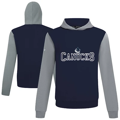 Men's Levelwear  Navy/Gray Vancouver Canucks Ultimate Journey Pullover Hoodie