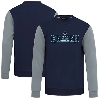 Men's Levelwear  Deep Sea Blue/Gray Seattle Kraken Ultimate Journey Sweatshirt
