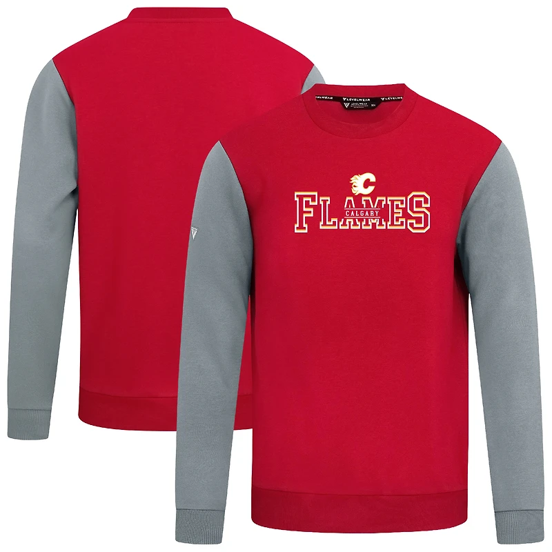 Men's Levelwear Red/Gray Calgary Flames Ultimate Journey Sweatshirt