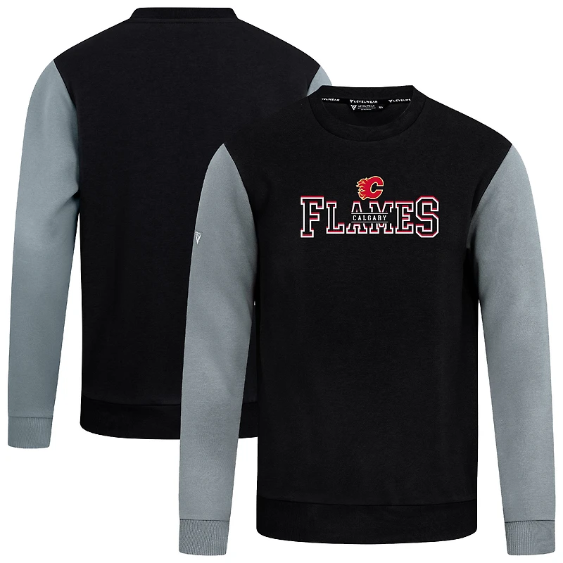 Men's Levelwear Black/Gray Calgary Flames Ultimate Journey Sweatshirt