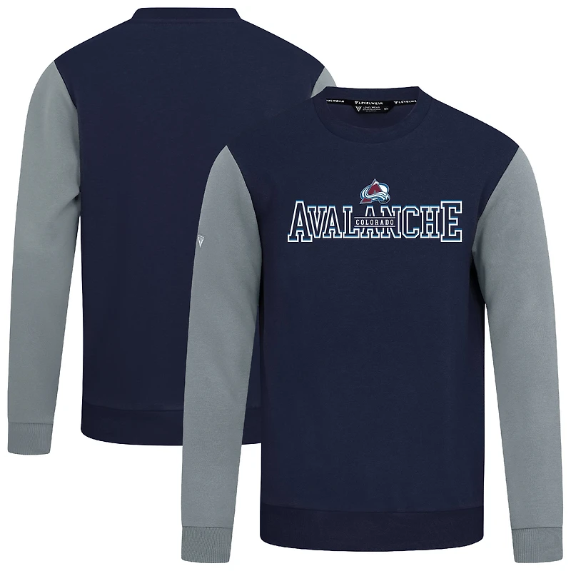 Men's Levelwear  Navy/Gray Colorado Avalanche Ultimate Journey Sweatshirt