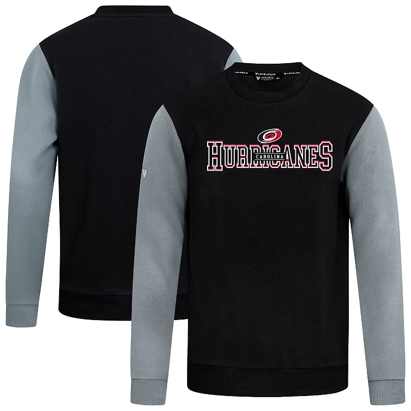 Men's Levelwear Black/Gray Carolina Hurricanes Ultimate Journey Sweatshirt