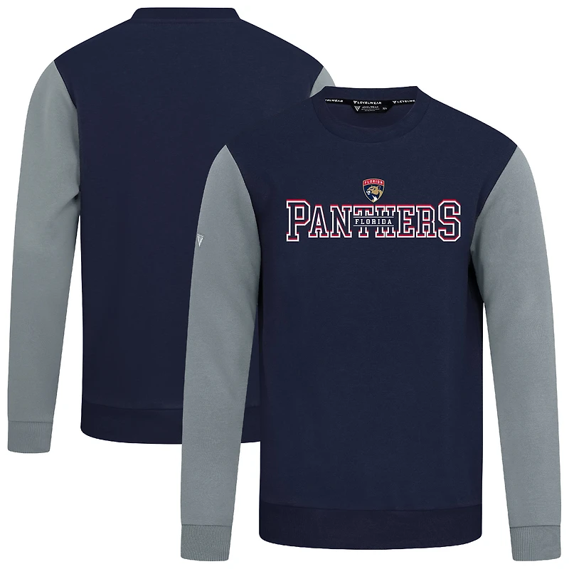 Men's Levelwear Navy/Gray Florida Panthers Ultimate Journey Sweatshirt