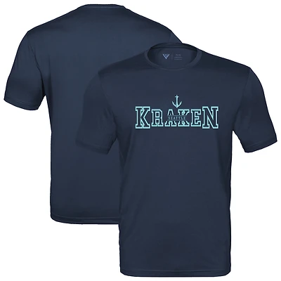 Men's Levelwear  Deep Sea Blue Seattle Kraken Anthem Journey Performance T-Shirt
