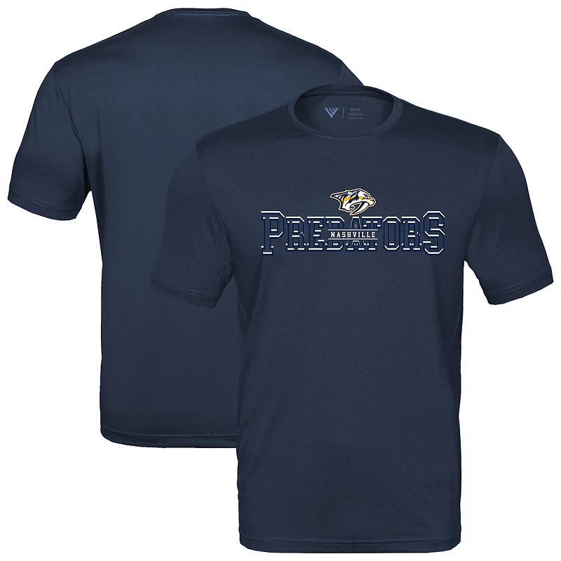 Men's Levelwear Navy Nashville Predators Anthem Journey Performance T-Shirt