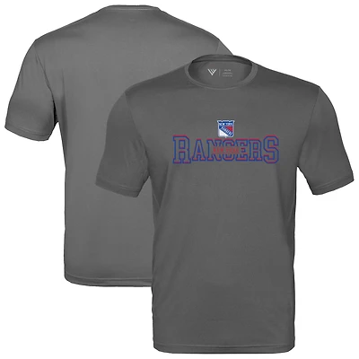 Men's Levelwear  Charcoal New York Rangers Anthem Journey Performance T-Shirt