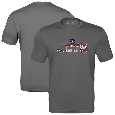 Men's Levelwear  Charcoal Winnipeg Jets Anthem Journey Performance T-Shirt