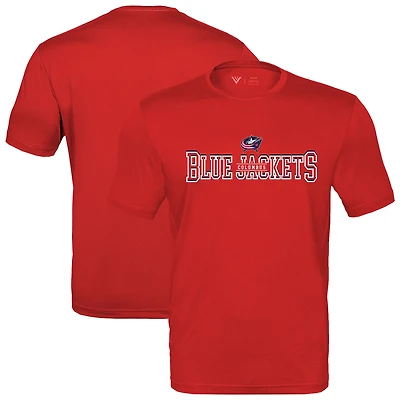 Men's Levelwear  Red Columbus Blue Jackets Anthem Journey Performance T-Shirt