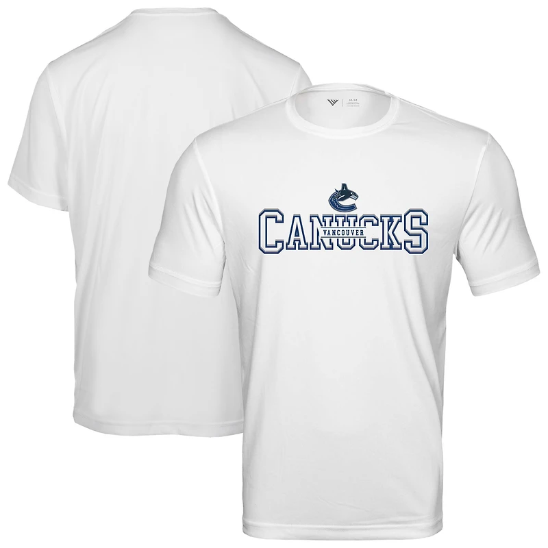 Men's Levelwear  White Vancouver Canucks Anthem Journey Performance T-Shirt