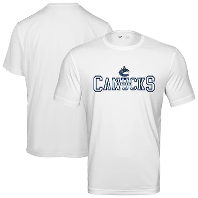Men's Levelwear  White Vancouver Canucks Anthem Journey Performance T-Shirt
