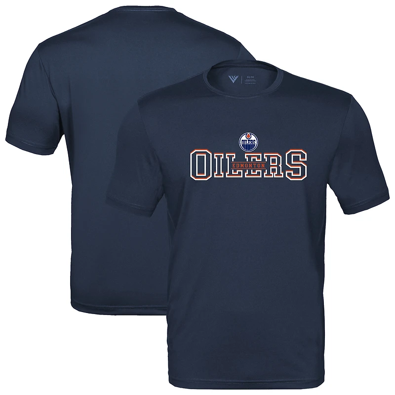 Men's Levelwear Navy Edmonton Oilers Anthem Journey Performance T-Shirt
