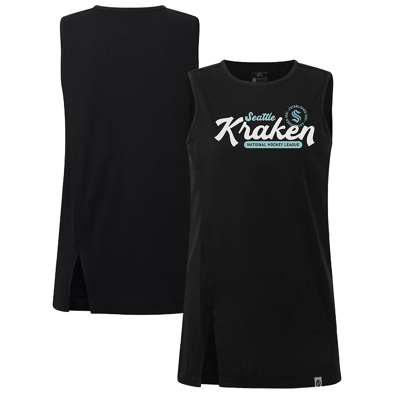 Women's Levelwear Black Seattle Kraken Influx Monument Tank Top