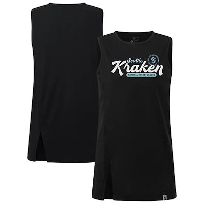 Women's Levelwear  Black Seattle Kraken Influx Monument Tank Top
