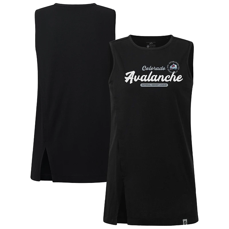 Women's Levelwear Black Colorado Avalanche Influx Monument Tank Top