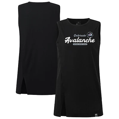 Women's Levelwear  Black Colorado Avalanche Influx Monument Tank Top