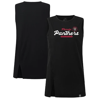 Women's Levelwear  Black Florida Panthers Influx Monument Tank Top