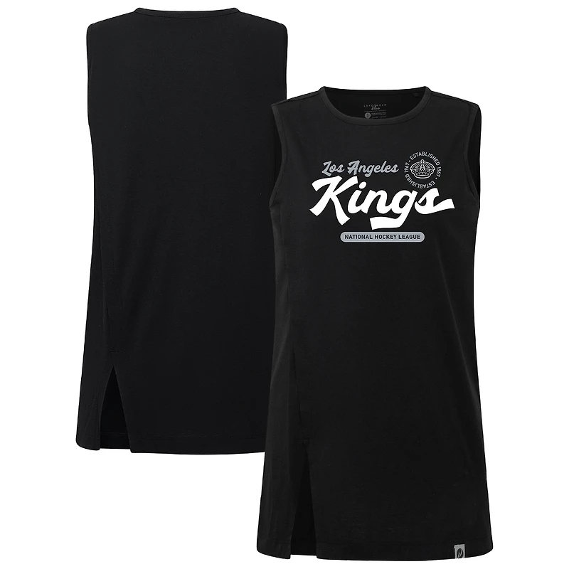Women's Levelwear Black Los Angeles Kings Influx Monument Tank Top