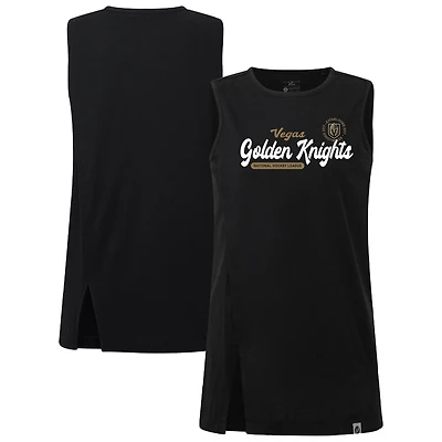 Women's Levelwear  Black Vegas Golden Knights Influx Monument Tank Top