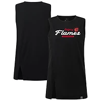 Women's Levelwear  Black Calgary Flames Influx Monument Tank Top