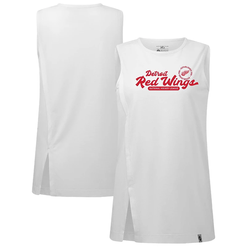 Women's Levelwear  White Detroit Red Wings Influx Monument Tank Top