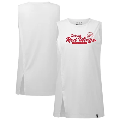 Women's Levelwear  White Detroit Red Wings Influx Monument Tank Top