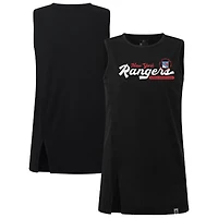 Women's Levelwear  Black New York Rangers Influx Monument Tank Top