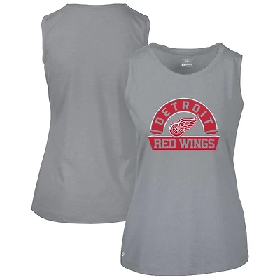 Women's Levelwear Red Detroit Wings Macy Banner Arch Tank Top