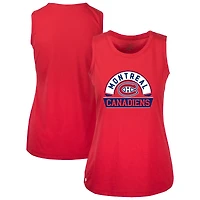 Women's Levelwear  Red Montreal Canadiens Macy Banner Arch Tank Top